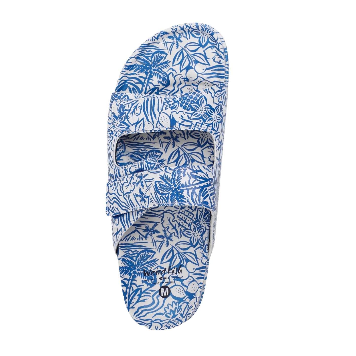 Azure - Lifestyle - Weird Fish Womens-Ladies Appledore Printed Pool Sliders