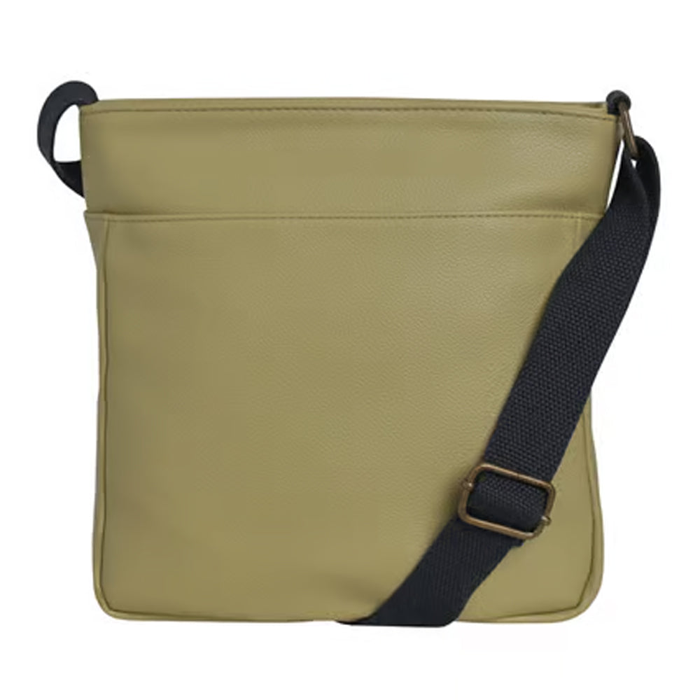 Lime - Back - Weird Fish Tilford Faux Leather Crossbody Bag