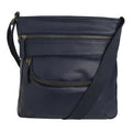 Midnight - Front - Weird Fish Tilford Faux Leather Crossbody Bag
