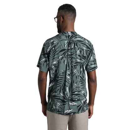 Army Green - Lifestyle - Weird Fish Mens Holborn Hawaiian Eco Viscose Shirt
