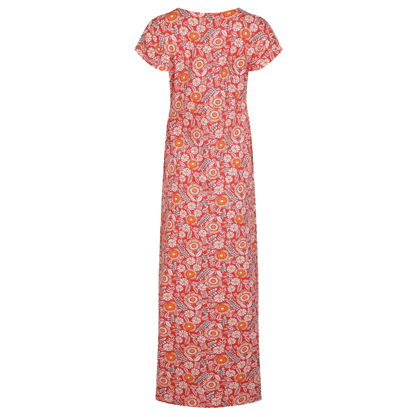 Tango Red - Back - Weird Fish Womens-Ladies Mirren All-Over Print Maxi Dress