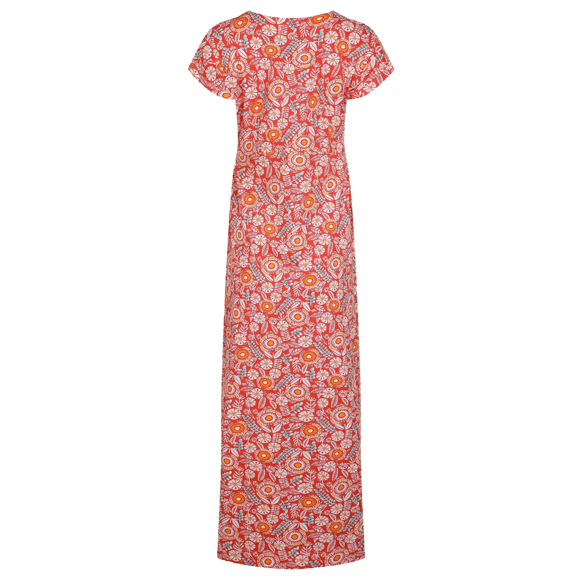 Tango Red - Back - Weird Fish Womens-Ladies Mirren All-Over Print Maxi Dress