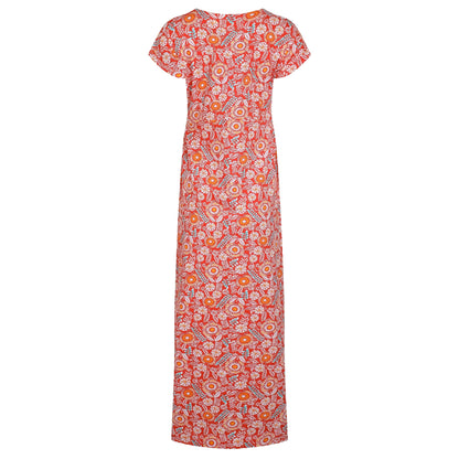 Tango Red - Back - Weird Fish Womens-Ladies Mirren All-Over Print Maxi Dress