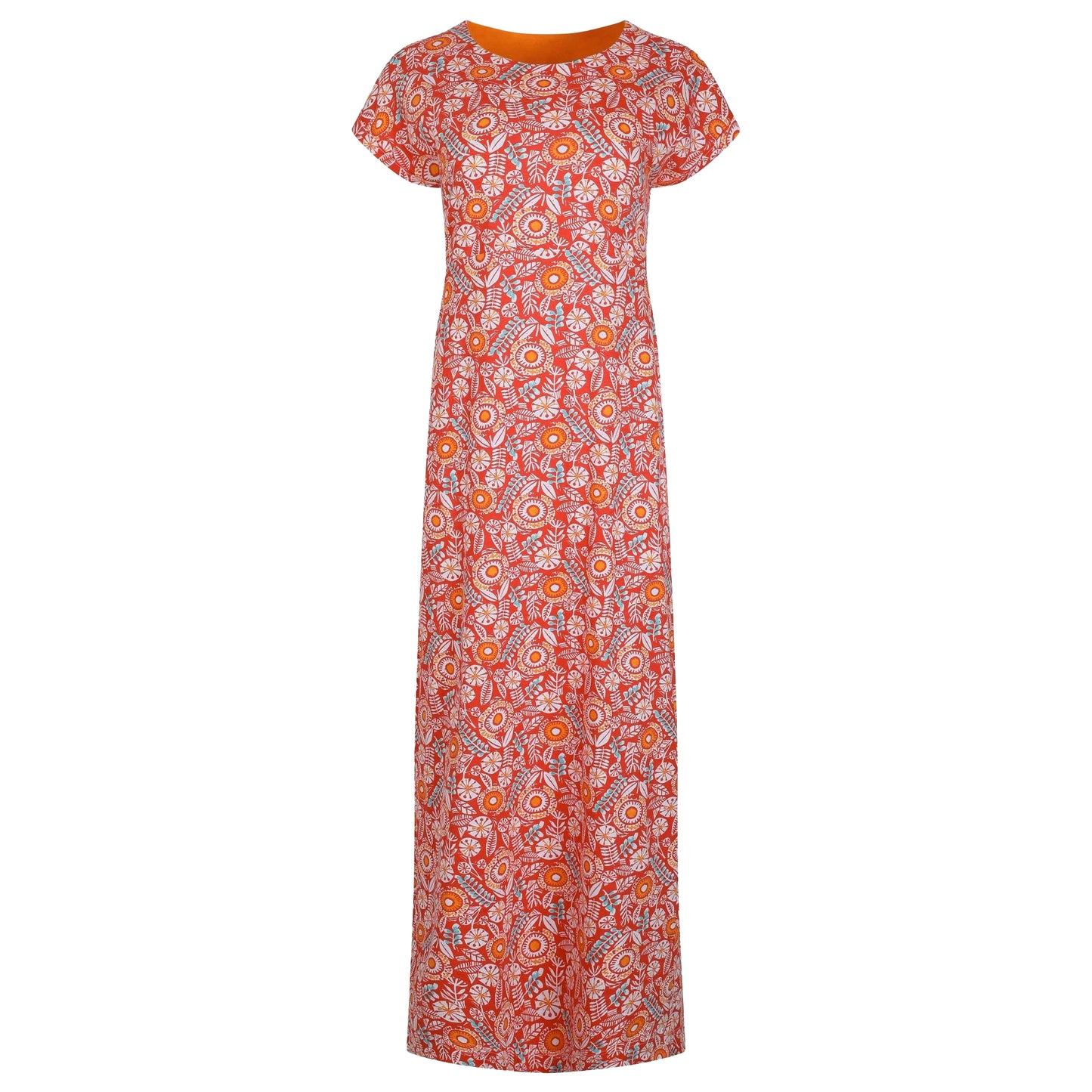 Tango Red - Front - Weird Fish Womens-Ladies Mirren All-Over Print Maxi Dress