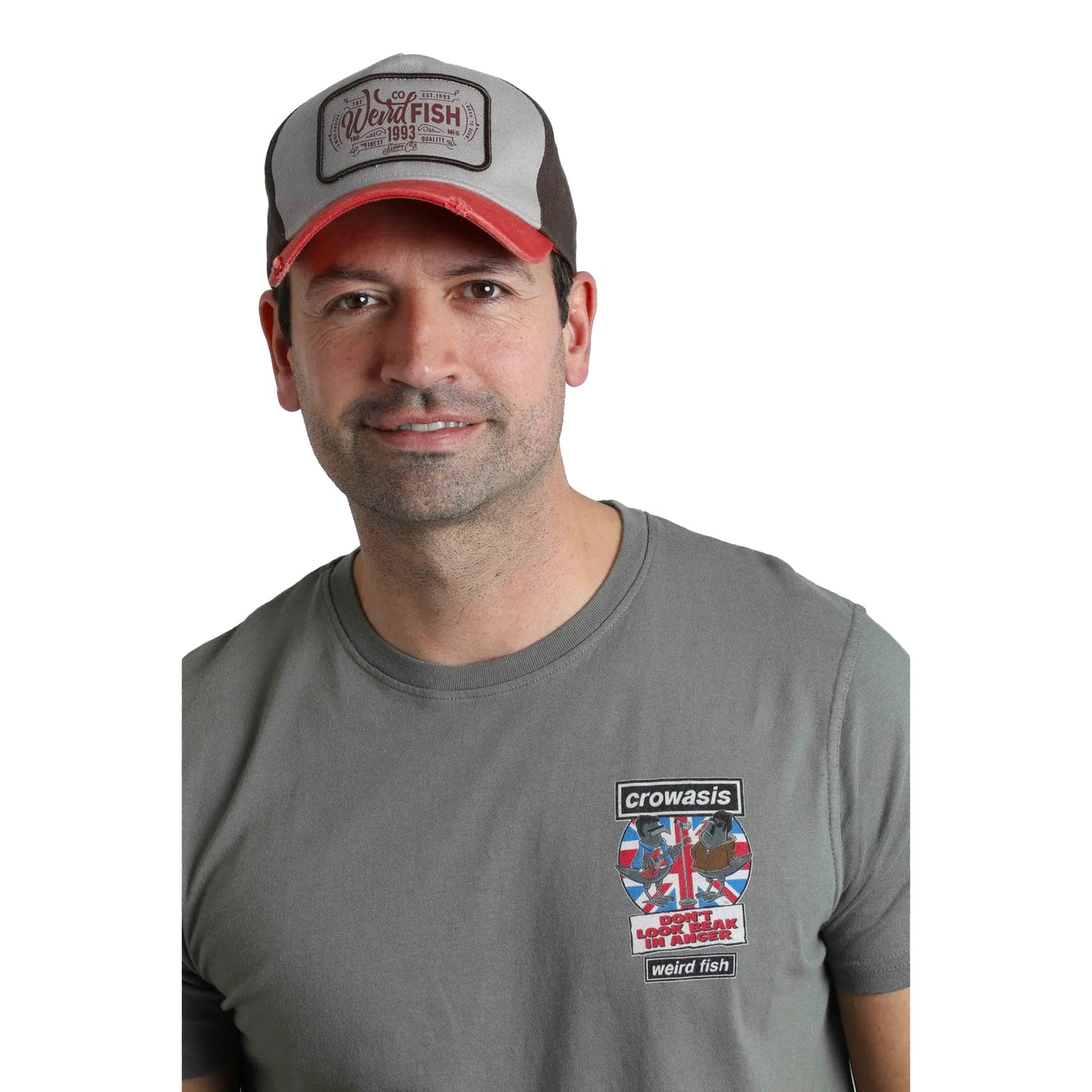 Brick Orange - Pack Shot - Weird Fish Haywood Colour Block Baseball Cap