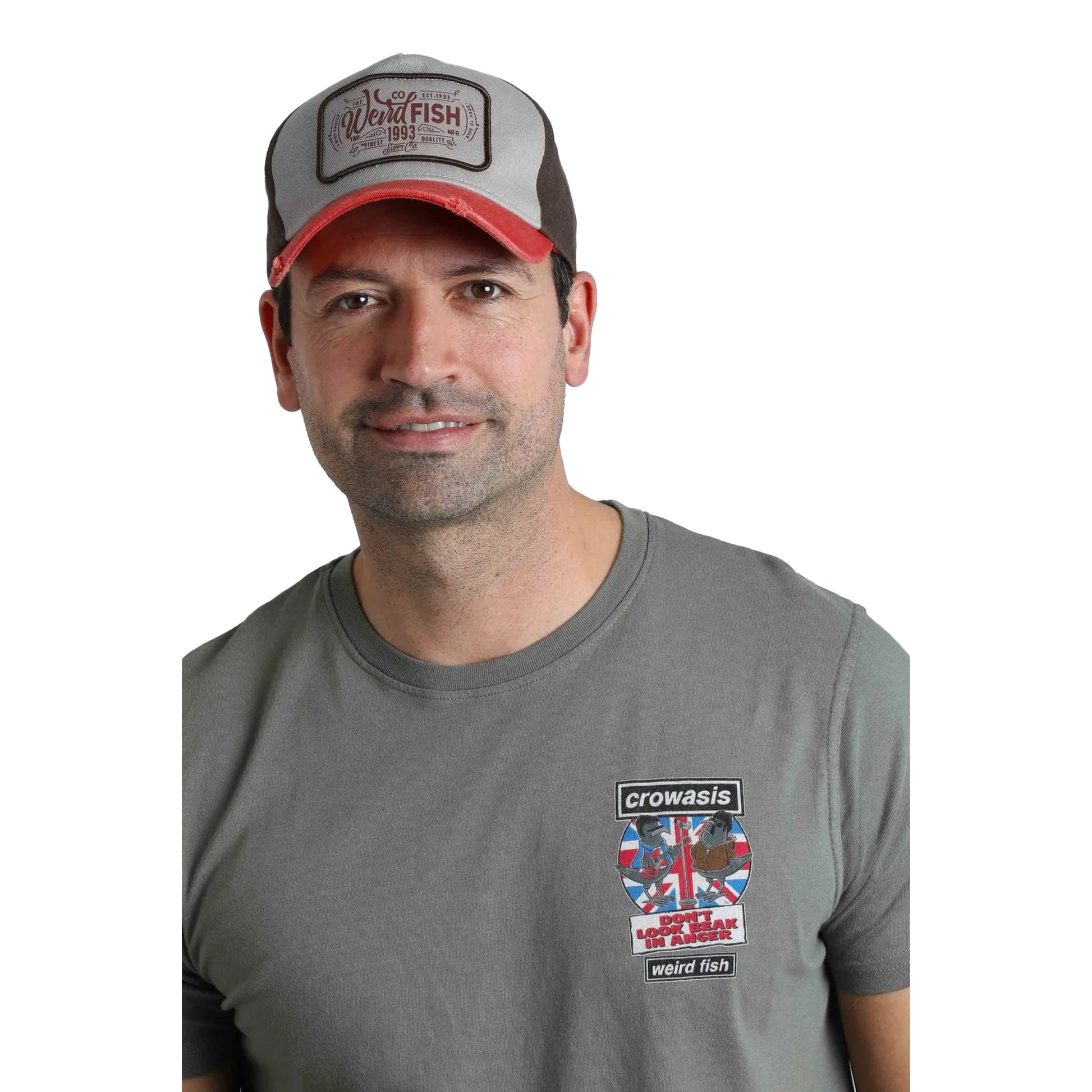 Brick Orange - Pack Shot - Weird Fish Haywood Colour Block Baseball Cap