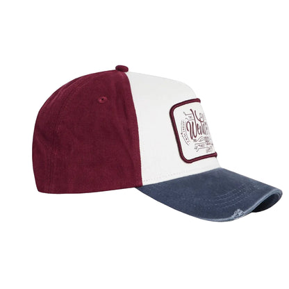 Navy - Front - Weird Fish Haywood Colour Block Baseball Cap