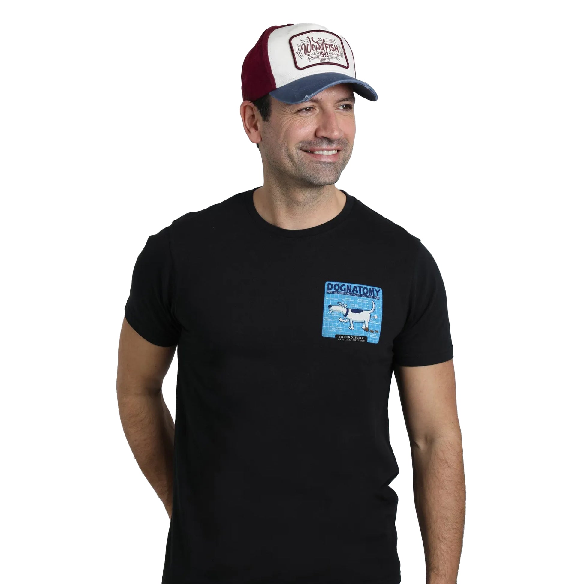 Navy - Side - Weird Fish Haywood Colour Block Baseball Cap