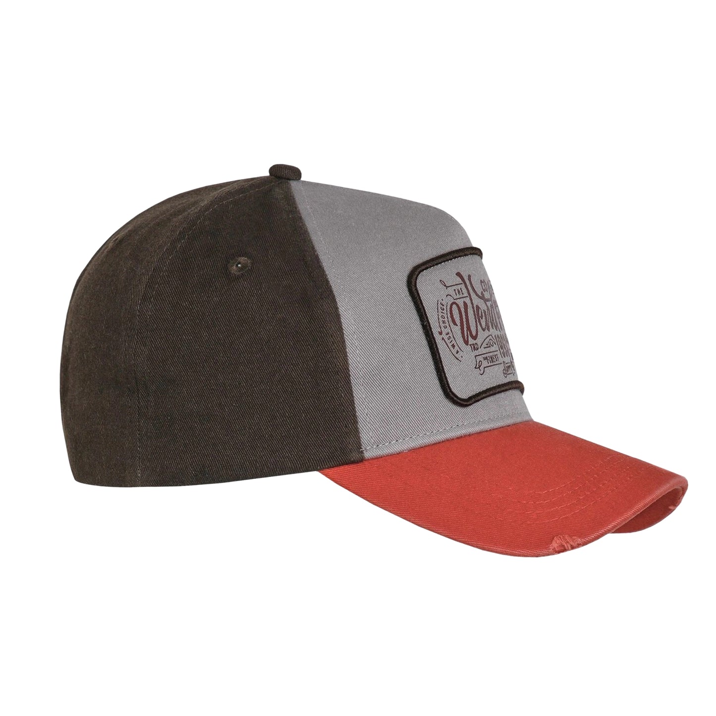Brick Orange - Back - Weird Fish Haywood Colour Block Baseball Cap