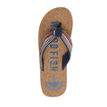 Dark Blue - Lifestyle - Weird Fish Mens Englewood Cork Flip Flops