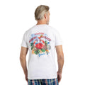 White - Close up - Weird Fish Mens Crabby Shack Back Print T-Shirt
