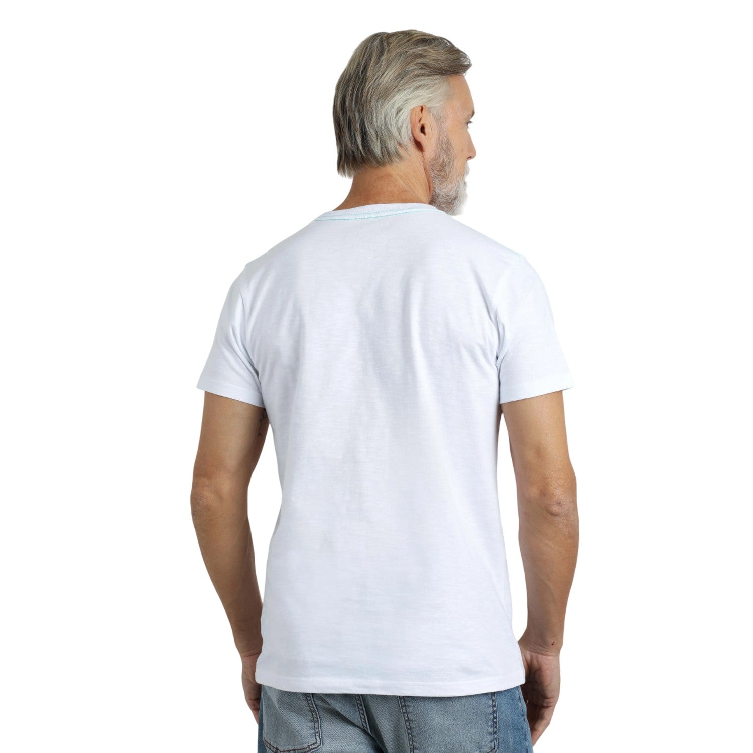 White - Pack Shot - Weird Fish Mens Coordinates Graphic T-Shirt