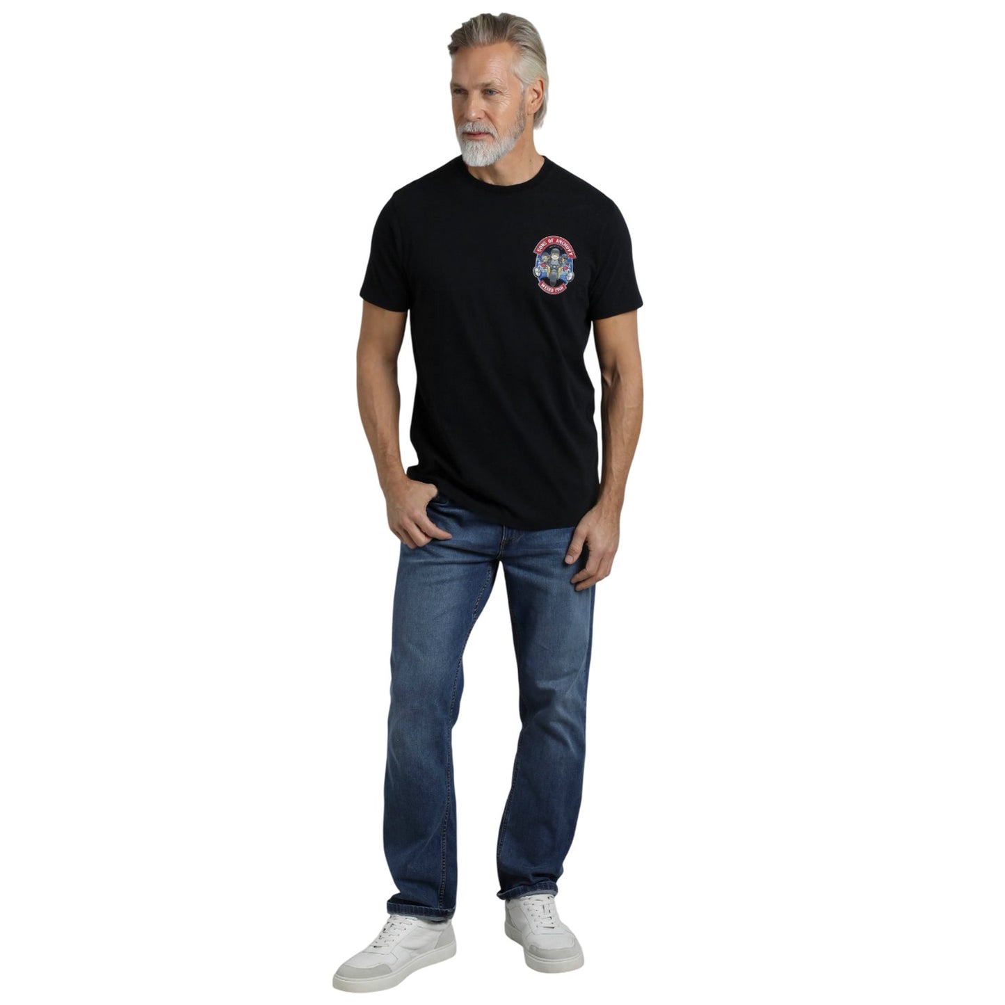 Black - Close up - Weird Fish Mens Sons Of Anchovy Back Print T-Shirt