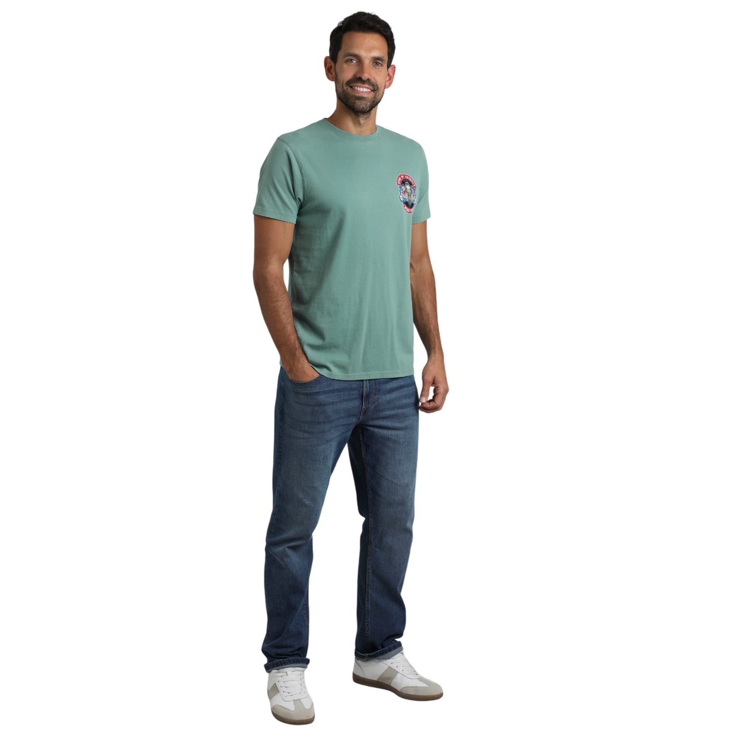 Mineral Blue - Close up - Weird Fish Mens Sons Of Anchovy Back Print T-Shirt