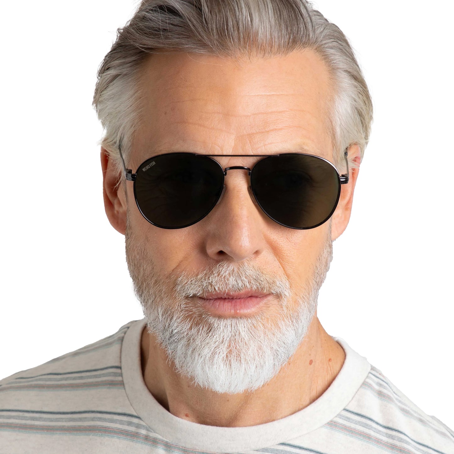 Gunmetal - Pack Shot - Weird Fish Fernando Aviator Sunglasses