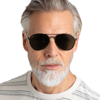 Gunmetal - Pack Shot - Weird Fish Fernando Aviator Sunglasses