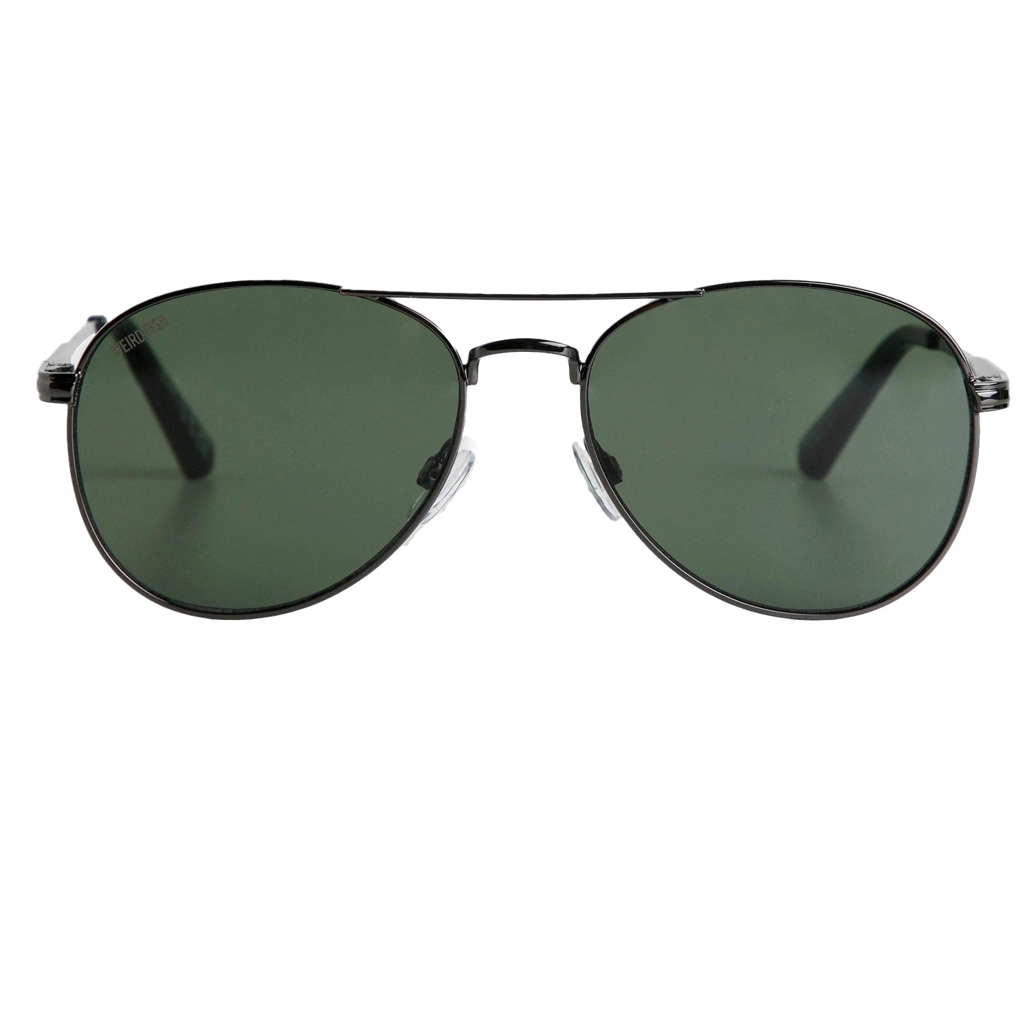 Gunmetal - Front - Weird Fish Fernando Aviator Sunglasses