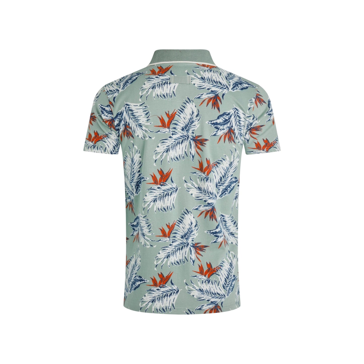Mineral Blue - Back - Weird Fish Mens Sarat Printed Polo Shirt