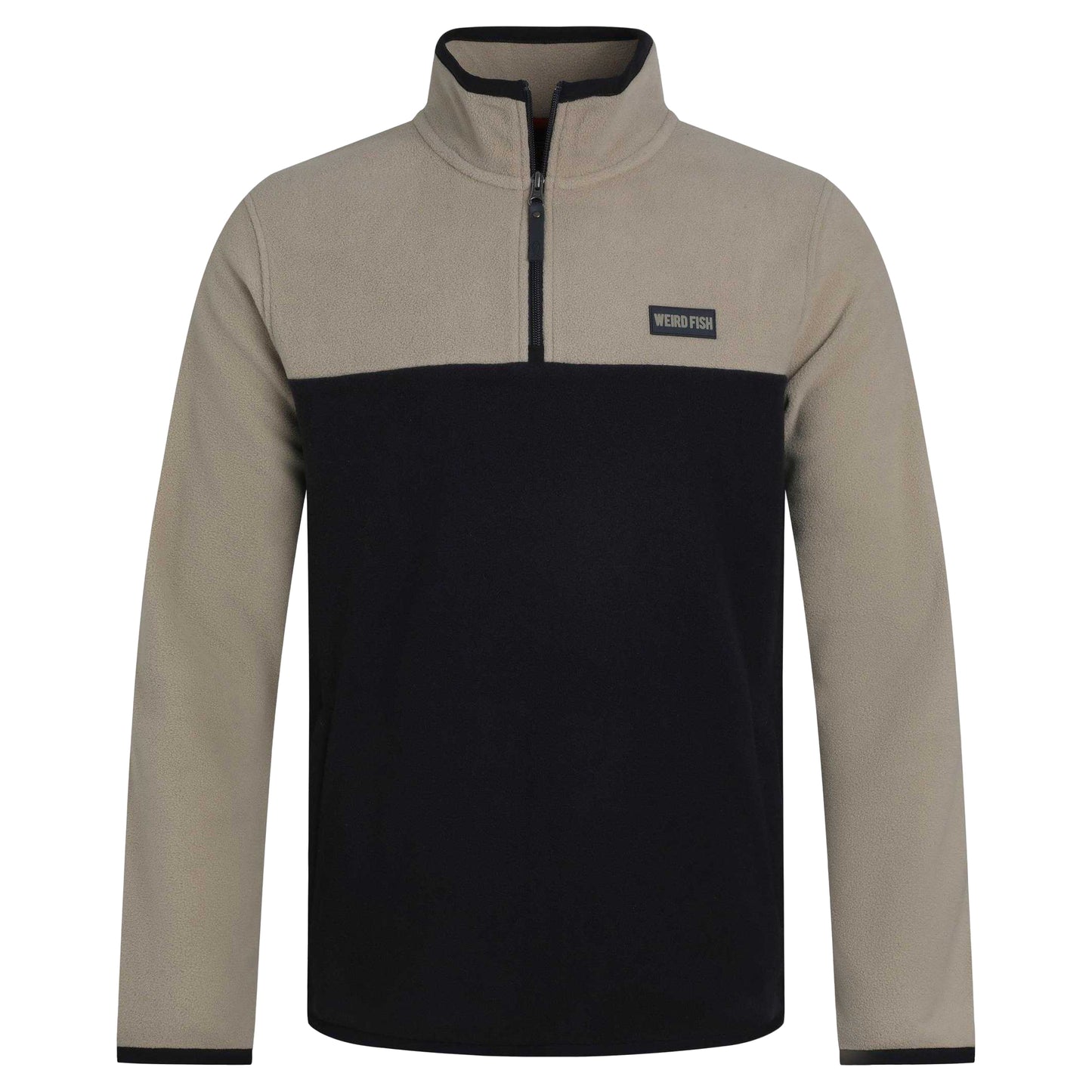 Flintstone - Front - Weird Fish Mens Tristan Micro Quarter Zip Fleece Top