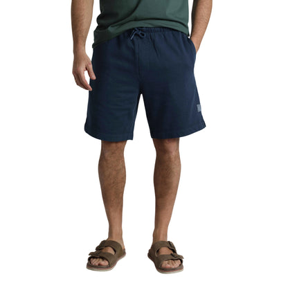Navy - Side - Weird Fish Mens Hamilton Sunwashed Shorts