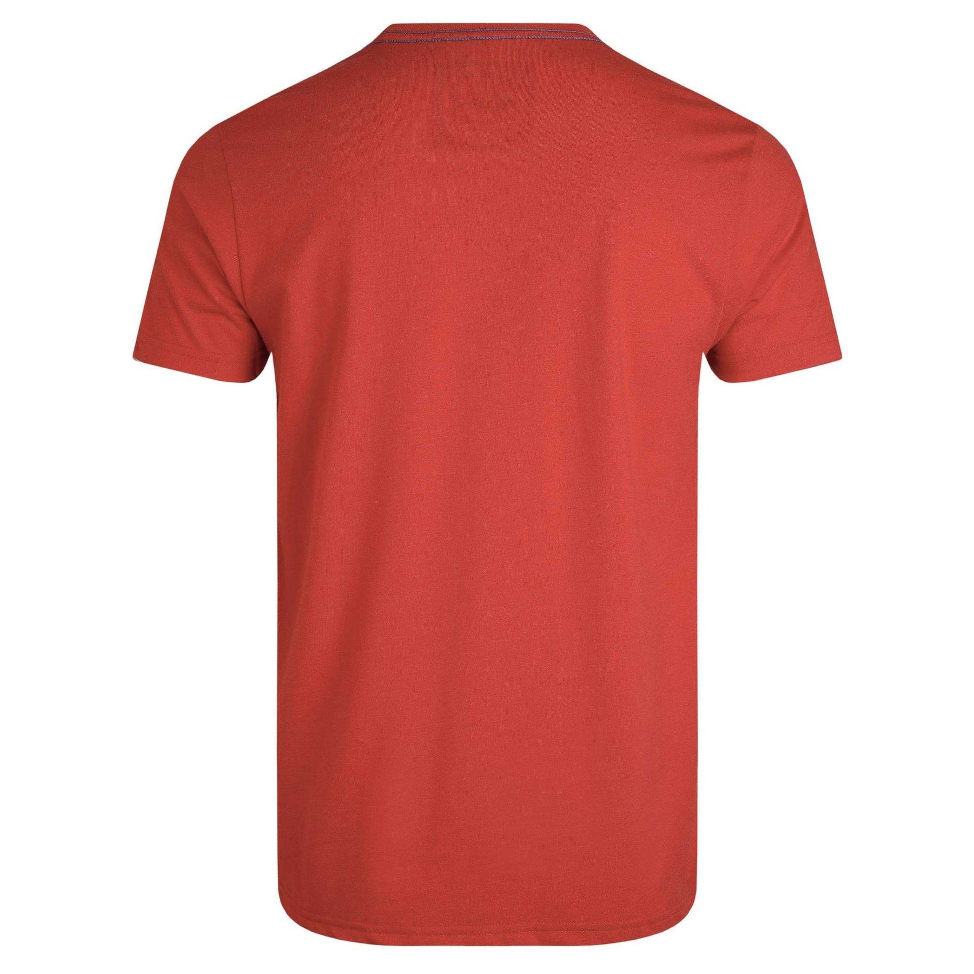 Retro Red - Back - Weird Fish Mens Coasting Graphic T-Shirt