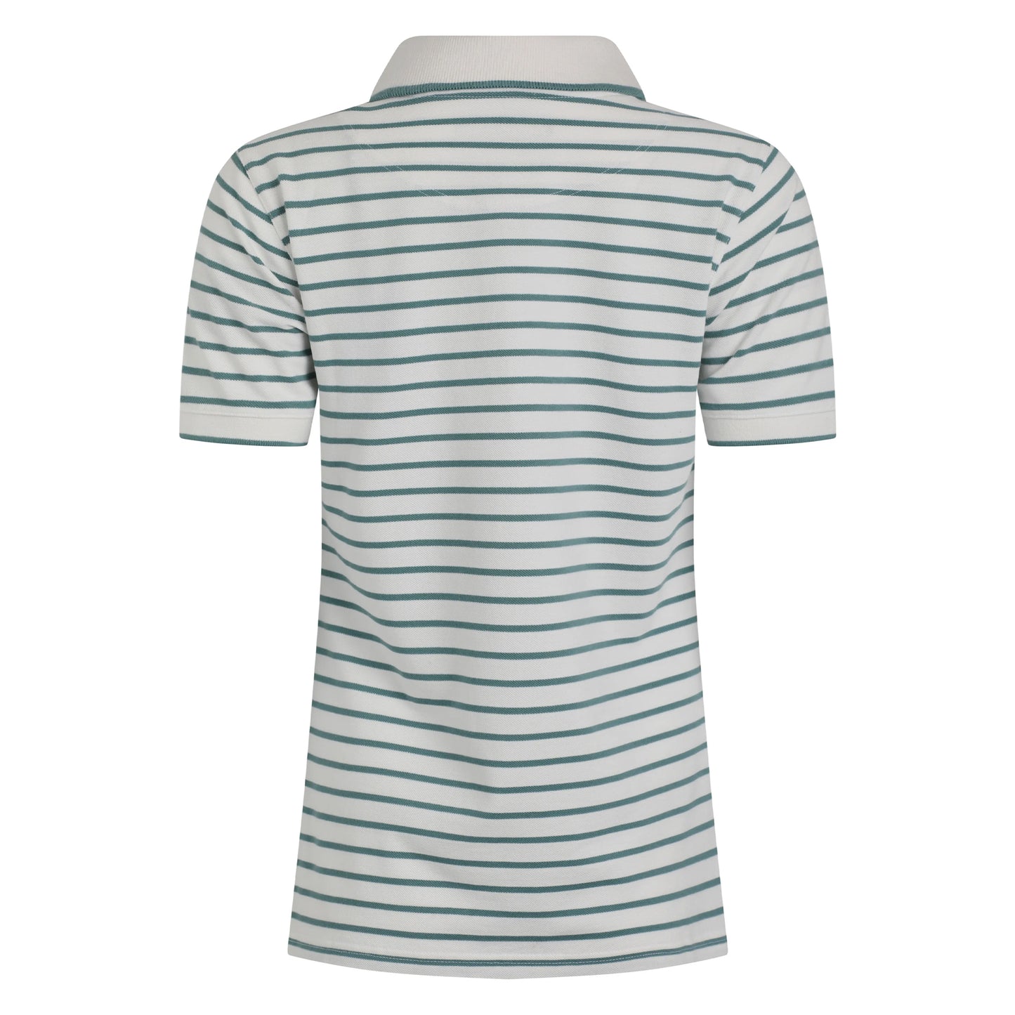 Mineral Blue - Back - Weird Fish Womens-Ladies Janely Striped Pique Polo Shirt