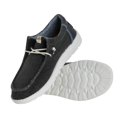 Navy - Lifestyle - Weird Fish Mens Danio Canvas Slip-on Shoes