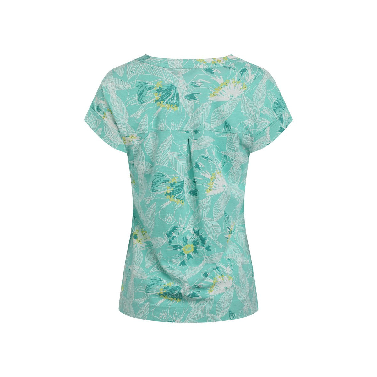 Aqua - Back - Weird Fish Womens-Ladies Alia Printed Jersey Top