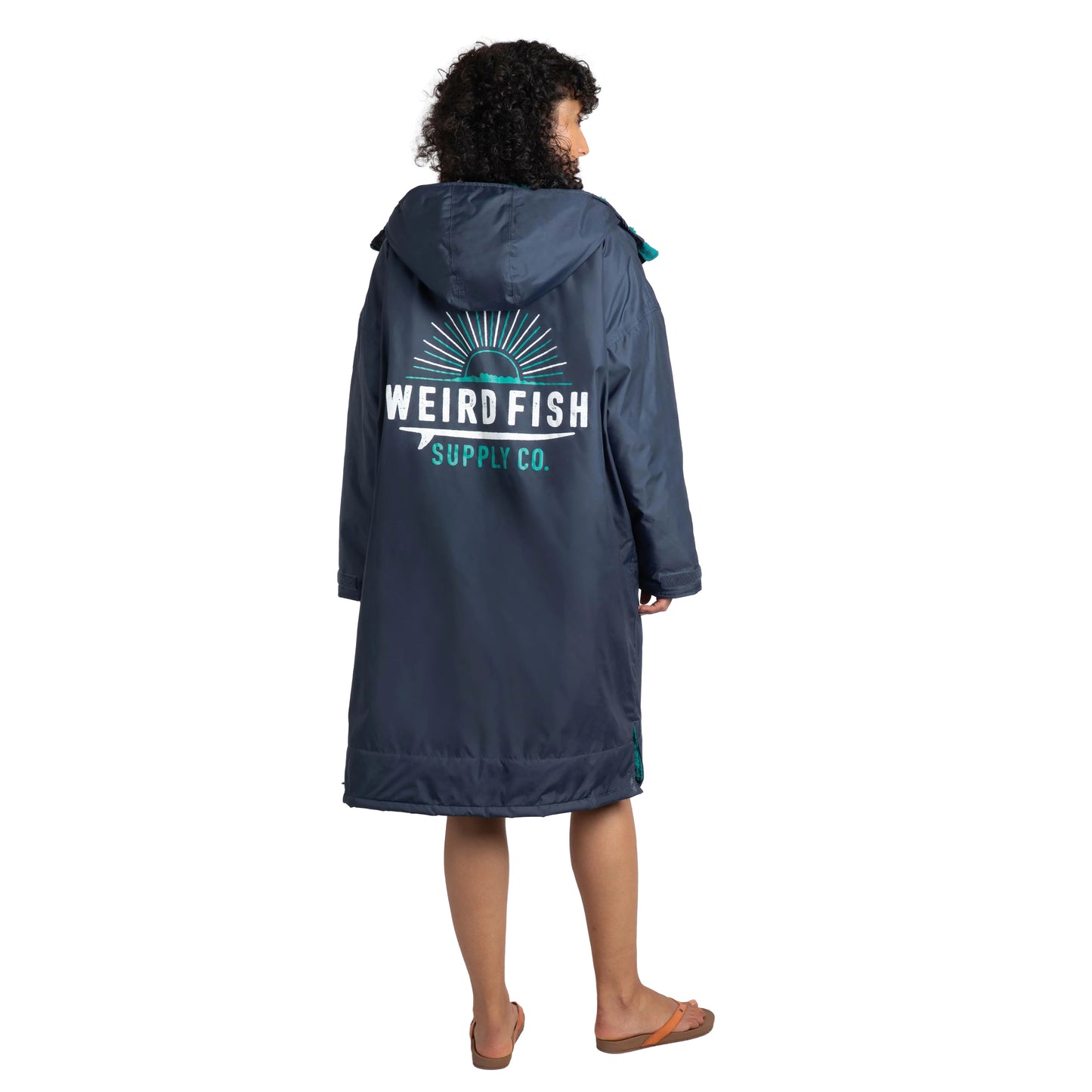 Blue Surf - Lifestyle - Weird Fish Unisex Adult Atlantic Waterproof Changing Robe