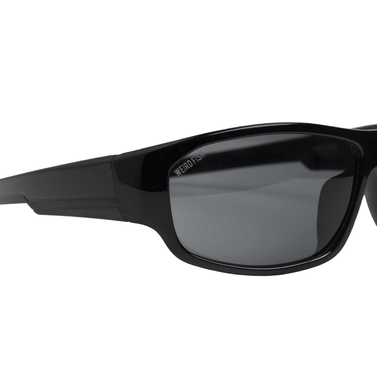 Black - Back - Weird Fish Fromme Wraparound Sunglasses