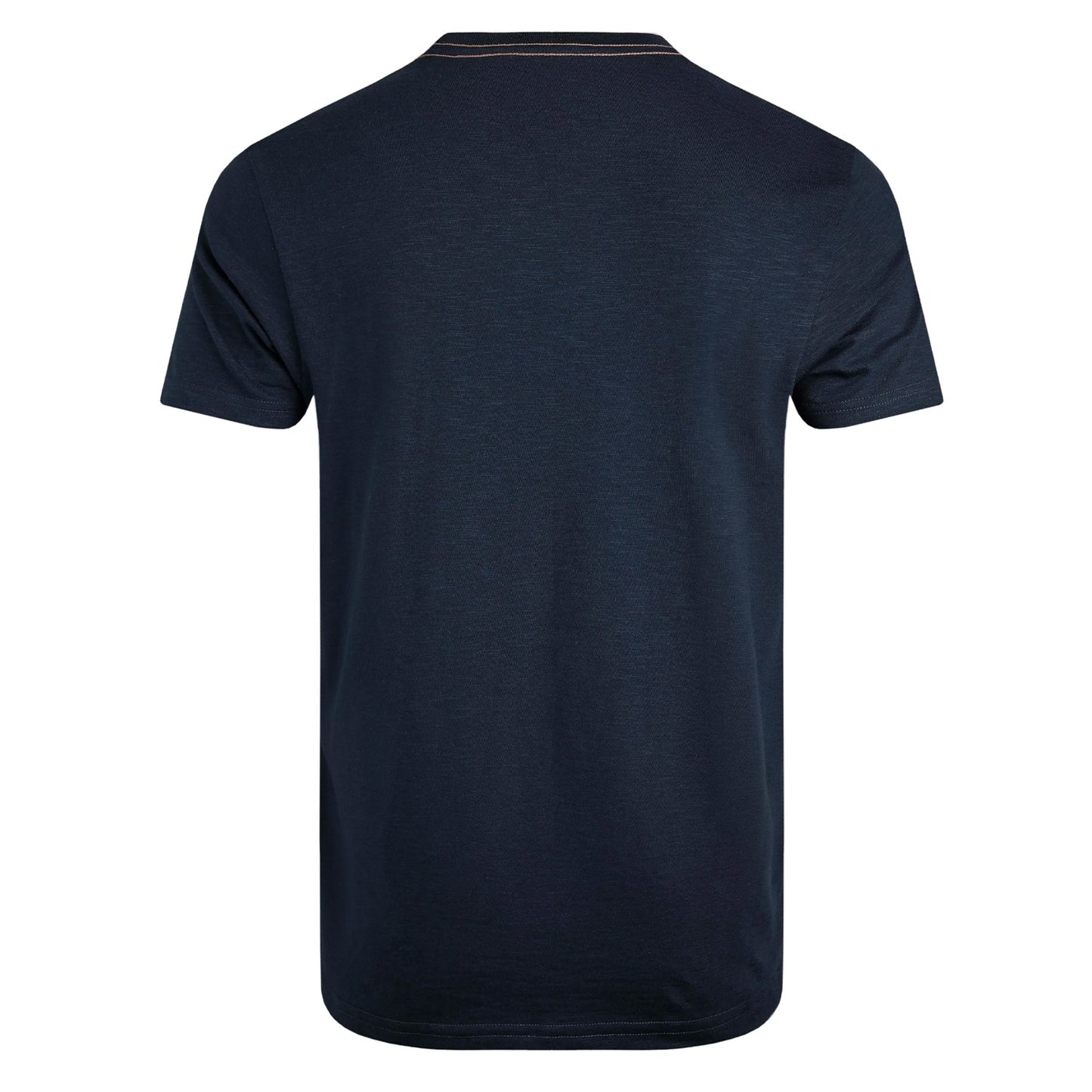 Navy - Back - Weird Fish Mens Foothills Printed Organic Cotton T-Shirt