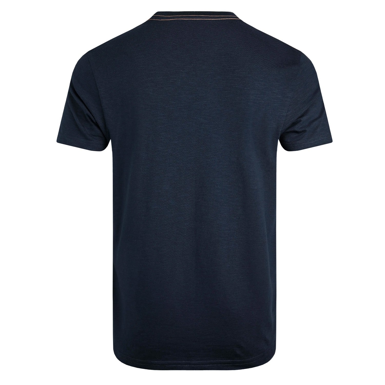Navy - Back - Weird Fish Mens Foothills Printed Organic Cotton T-Shirt
