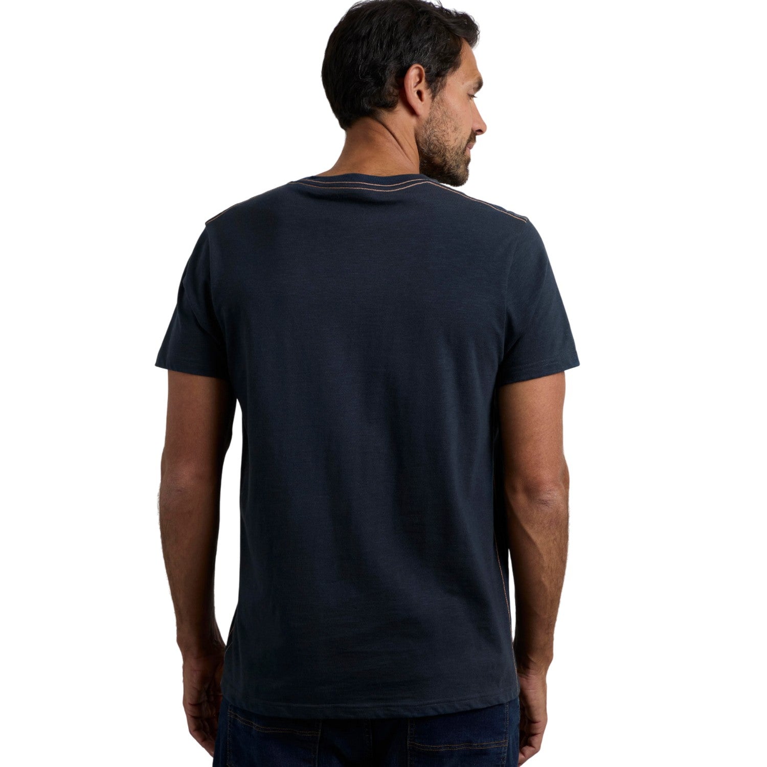 Navy - Lifestyle - Weird Fish Mens Foothills Printed Organic Cotton T-Shirt
