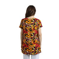 Caramel - Close up - Weird Fish Womens-Ladies Nuri Printed Eco Liva Tunic