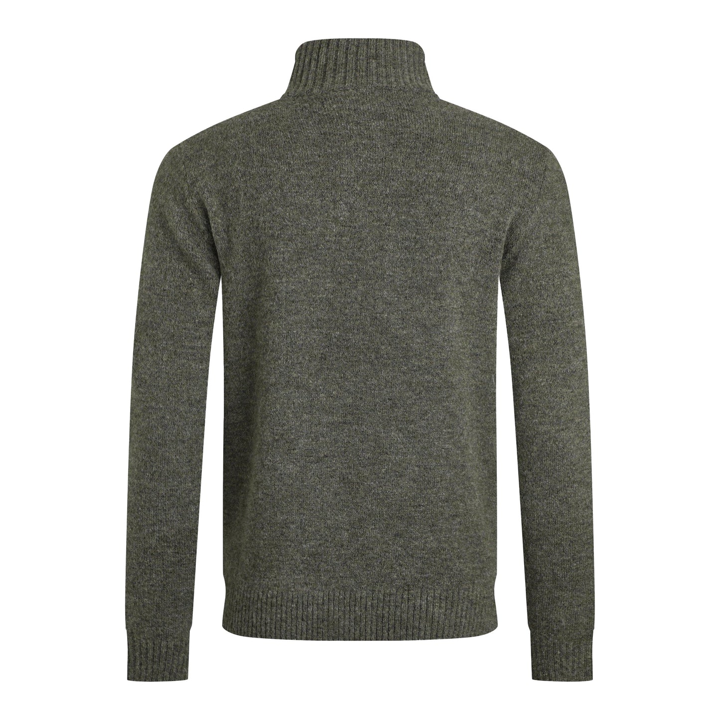 Pale Denim - Back - Weird Fish Mens Helmsdale Eco Quarter Zip Jumper