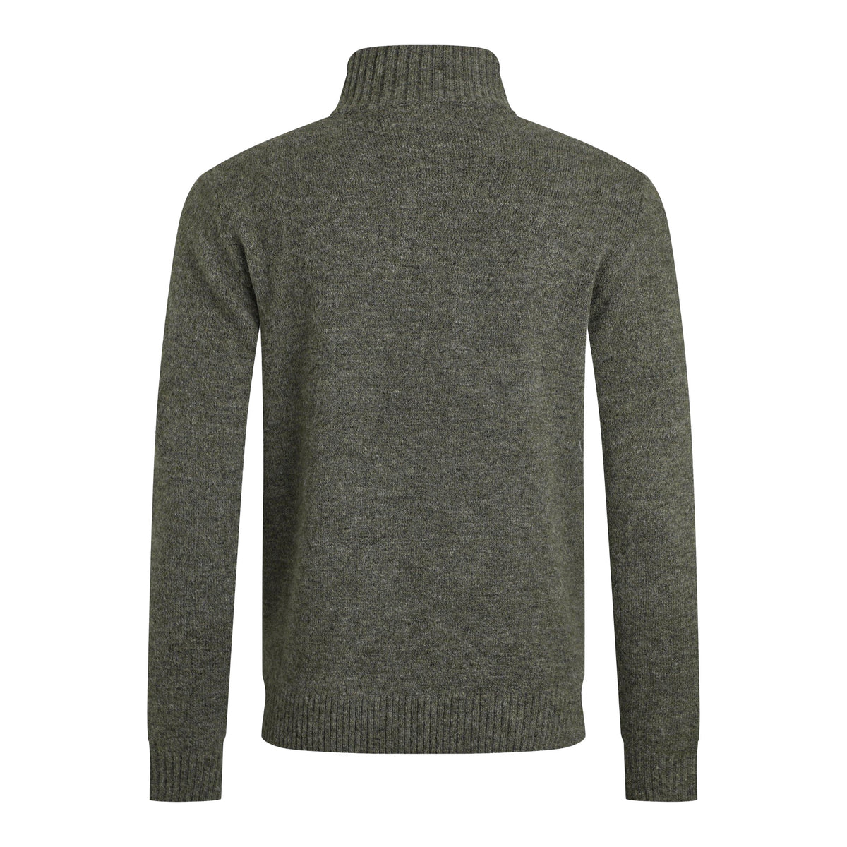 Pale Denim - Back - Weird Fish Mens Helmsdale Eco Quarter Zip Jumper
