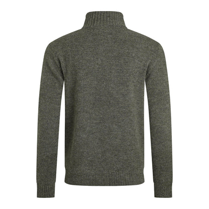 Pale Denim - Back - Weird Fish Mens Helmsdale Eco Quarter Zip Jumper