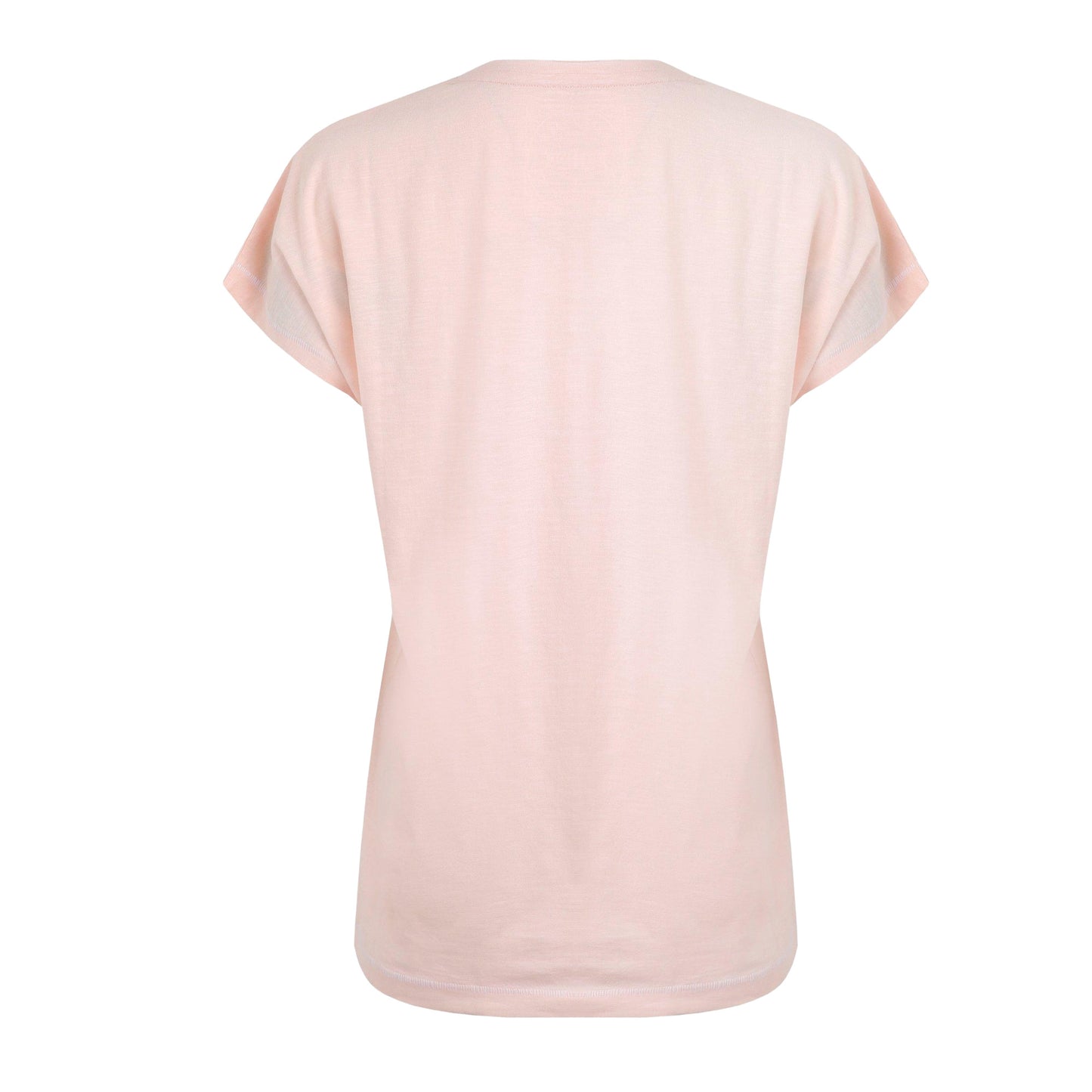 Pink - Back - Weird Fish Womens-Ladies Adventure Awaits Slub Organic T-Shirt
