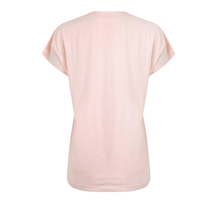 Pink - Back - Weird Fish Womens-Ladies Adventure Awaits Slub Organic T-Shirt