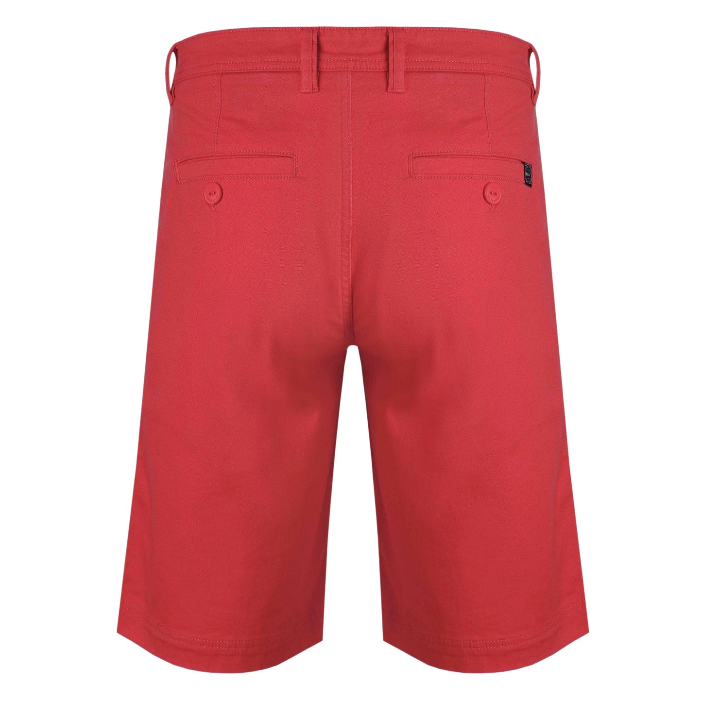 Radical Red - Back - Weird Fish Mens Rayburn Flat Fronted Shorts