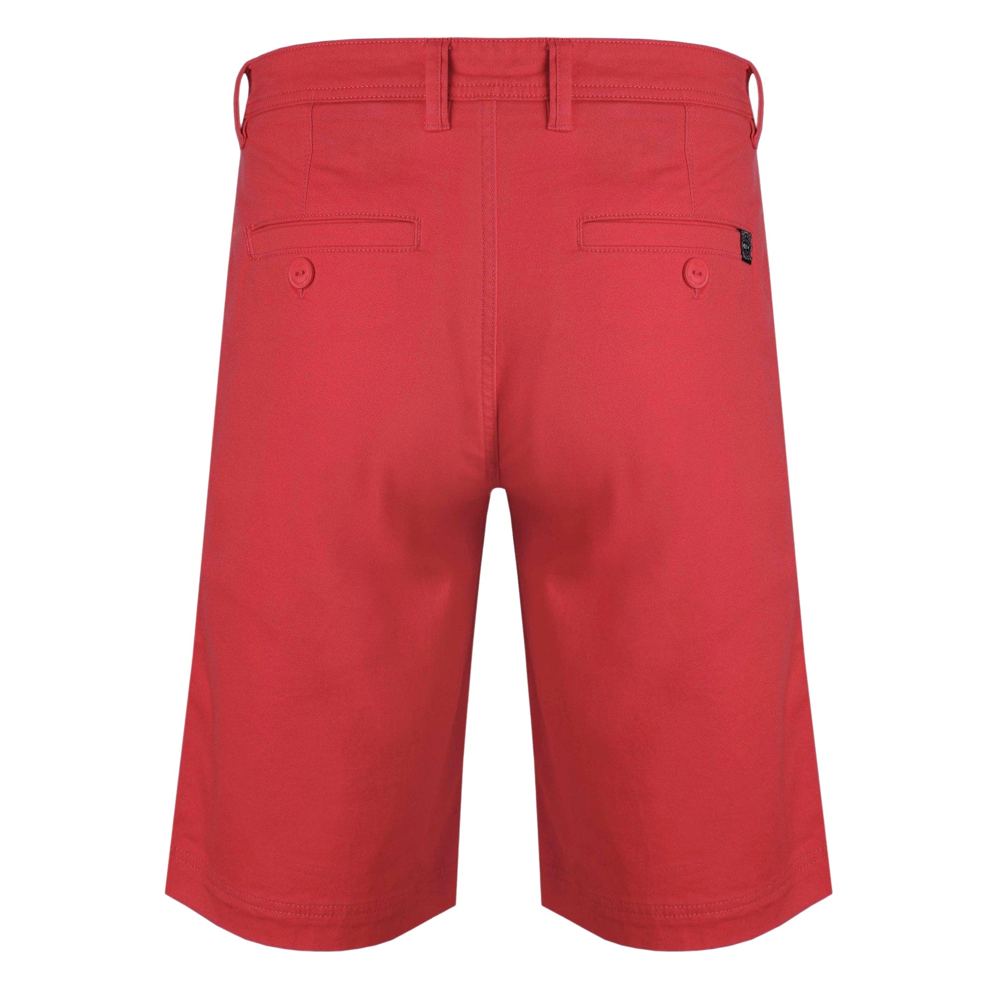 Radical Red - Back - Weird Fish Mens Rayburn Flat Fronted Shorts