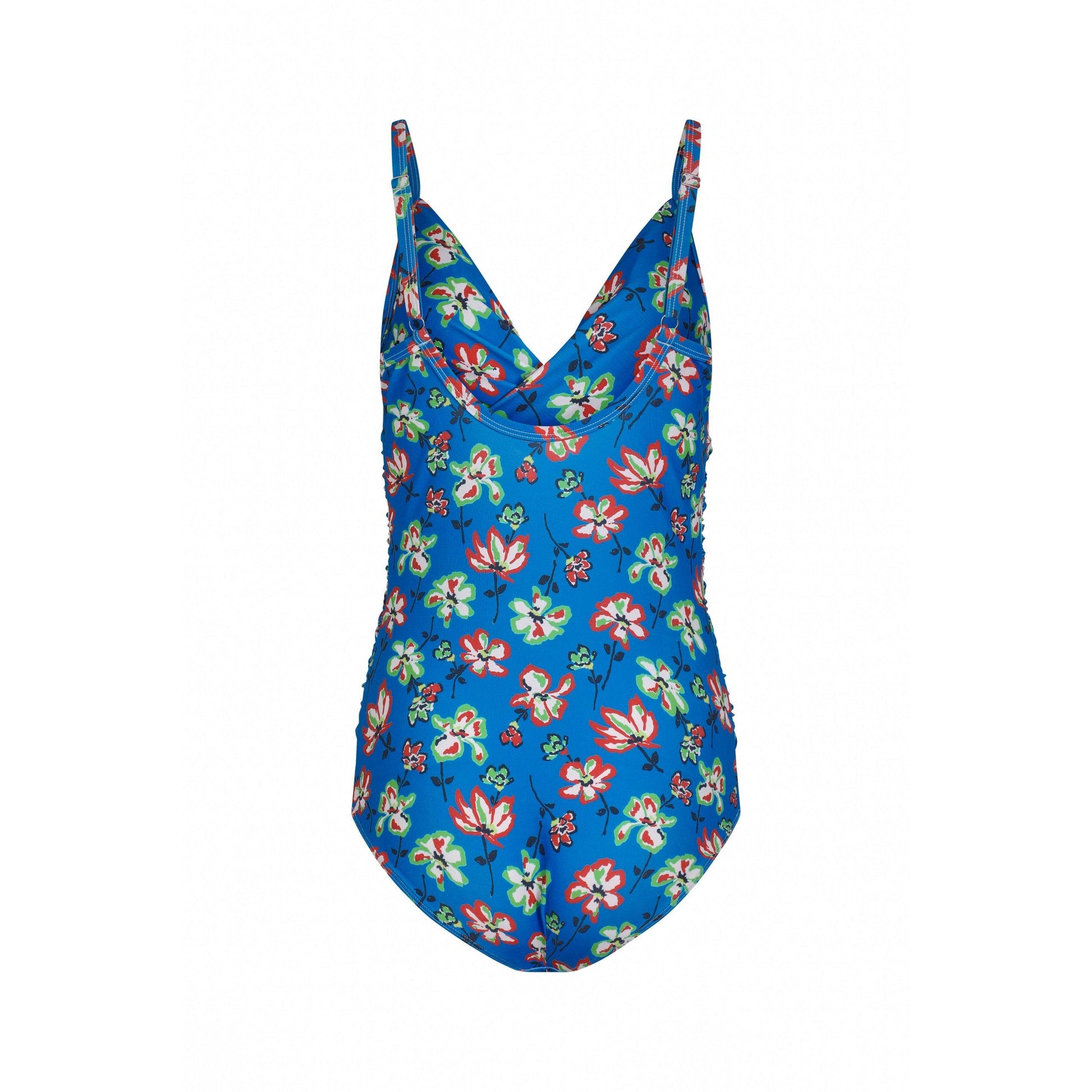 Blue - Back - Weird Fish Womens-Ladies Penelope One Piece Swimsuit