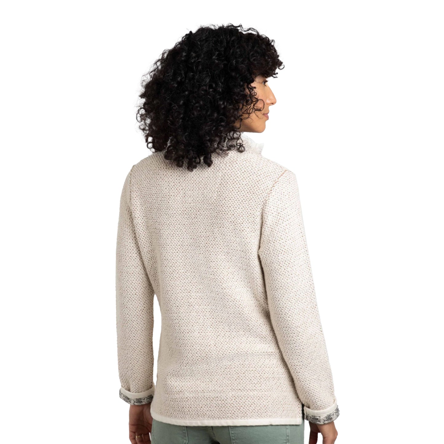 Ecru - Lifestyle - Weird Fish Womens-Ladies Sontee Full Zip Fleece Jacket