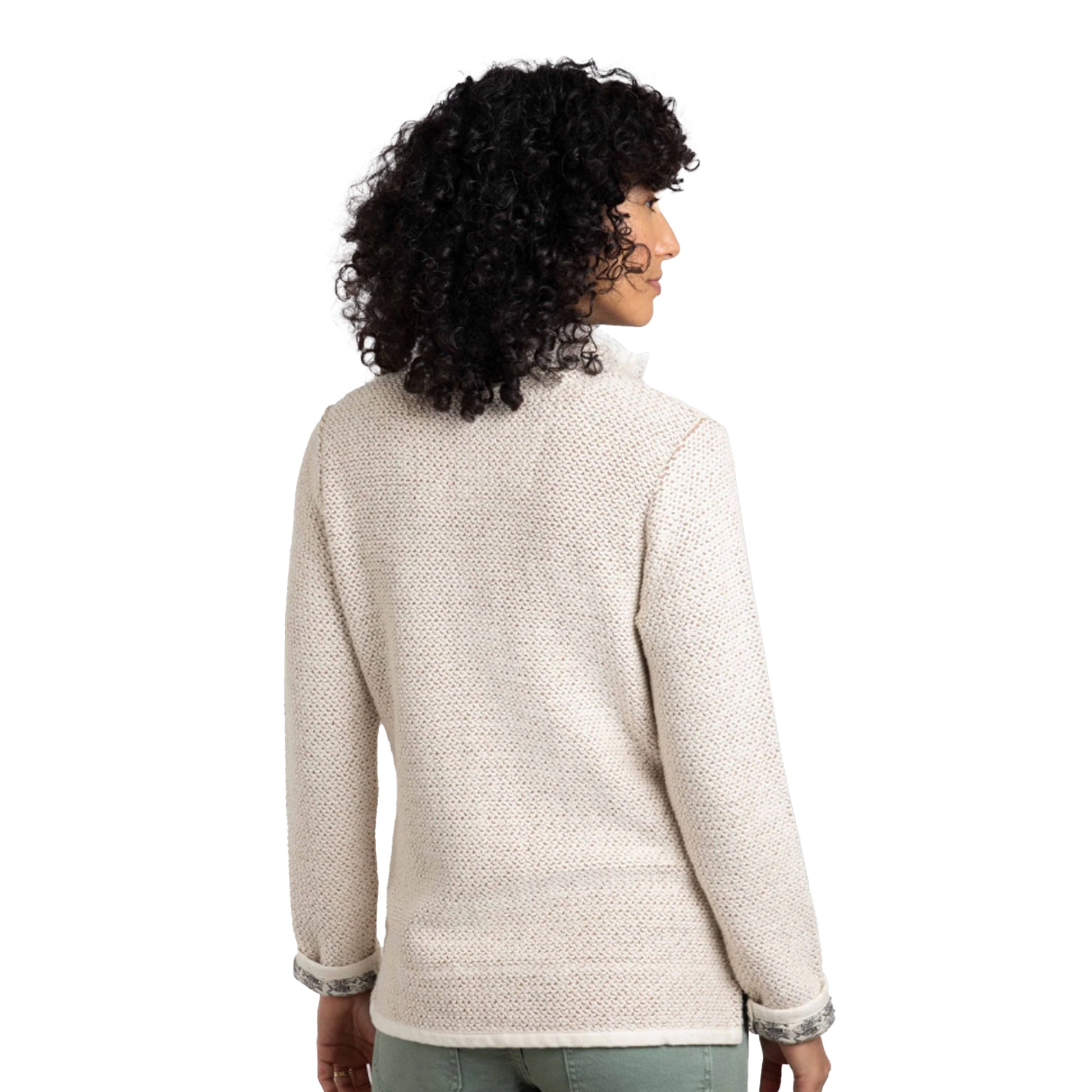 Ecru - Lifestyle - Weird Fish Womens-Ladies Sontee Full Zip Fleece Jacket