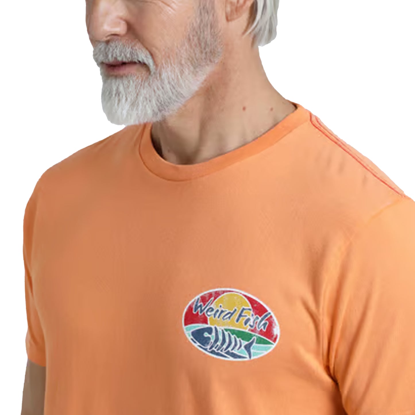 Pumpkin - Side - Weird Fish Mens Land And Sea Graphic Back Print T-Shirt