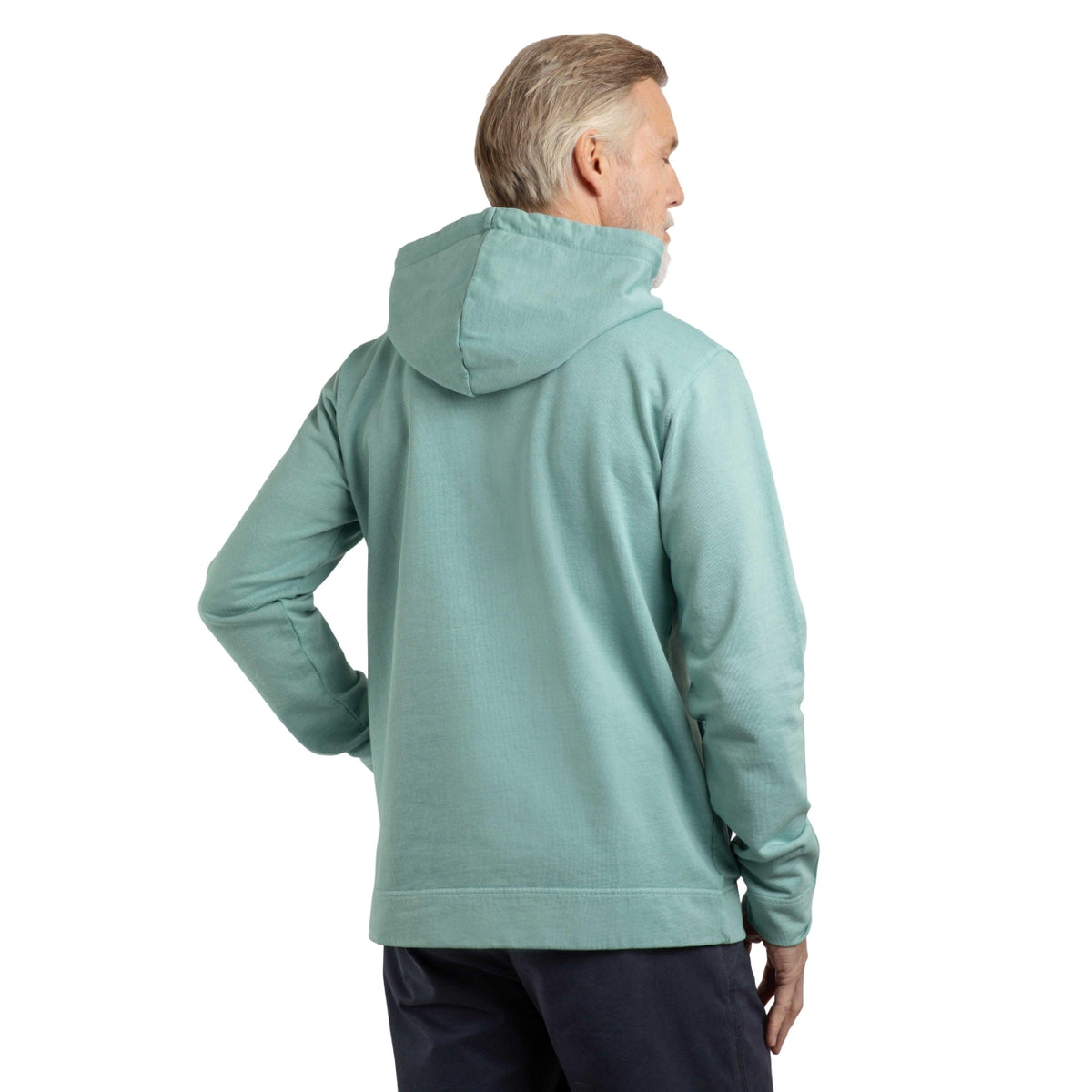 Mineral Blue - Lifestyle - Weird Fish Mens Woodside Loopback Sun Faded Hoodie