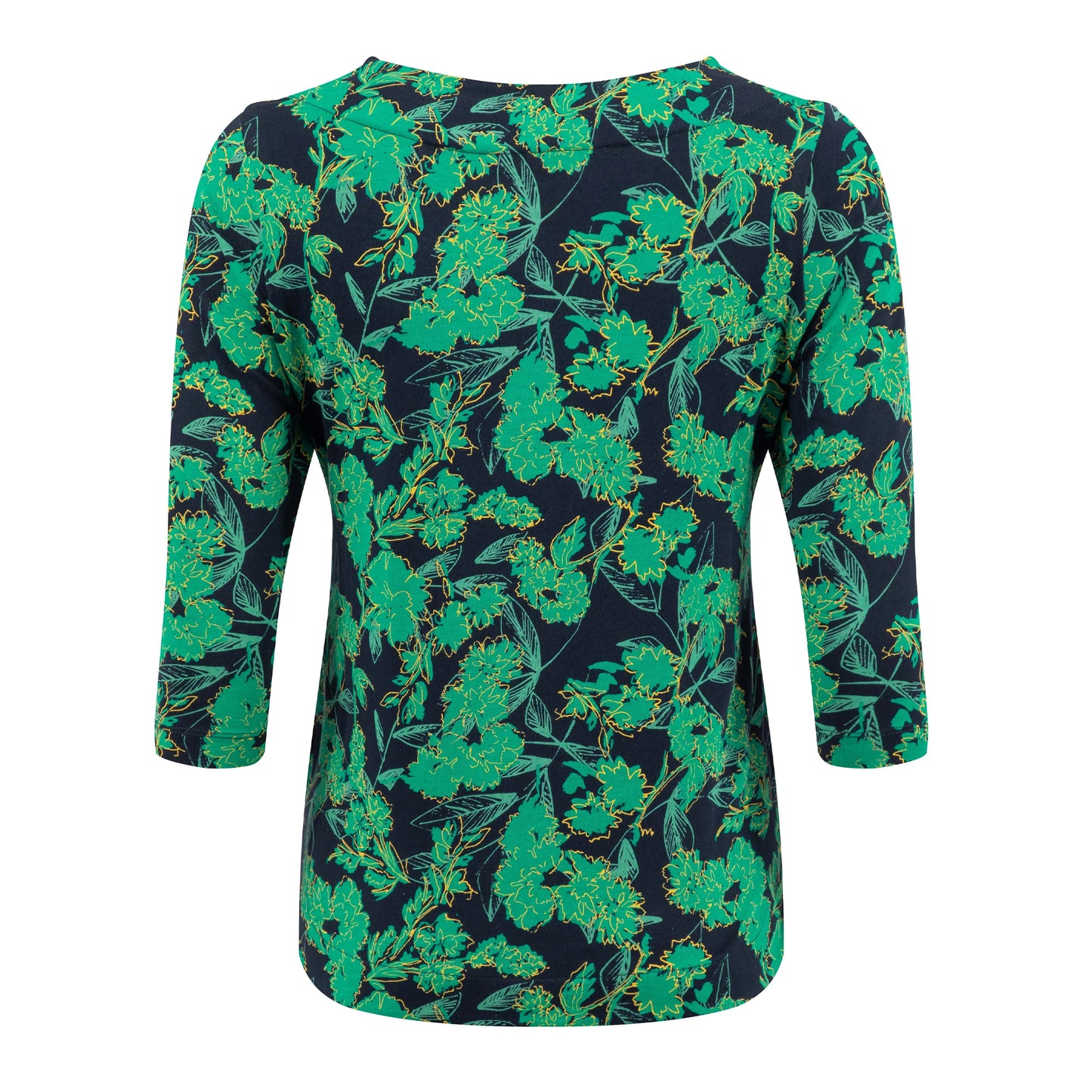 Night Blue - Back - Weird Fish Womens-Ladies Rachel Printed Jersey T-Shirt