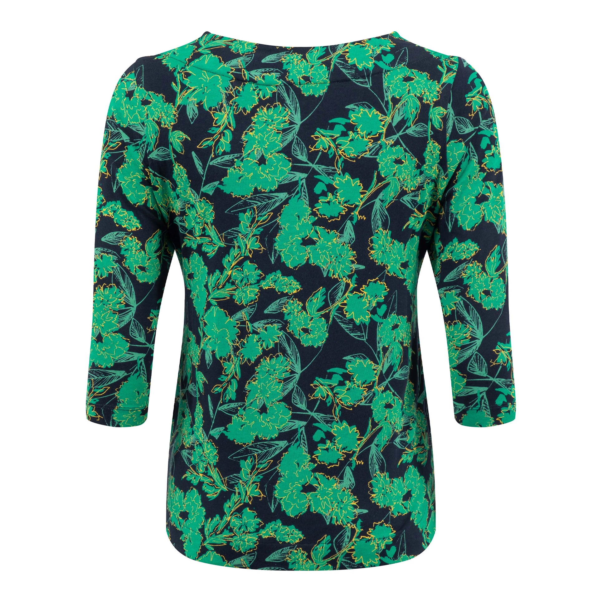 Night Blue - Back - Weird Fish Womens-Ladies Rachel Printed Jersey T-Shirt