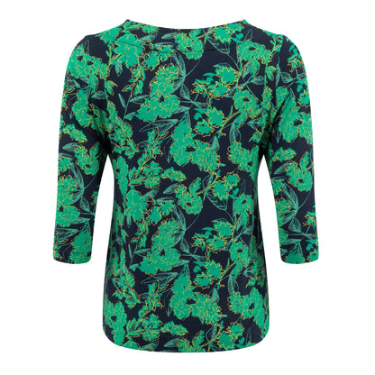 Night Blue - Back - Weird Fish Womens-Ladies Rachel Printed Jersey T-Shirt