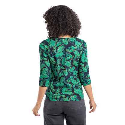 Night Blue - Lifestyle - Weird Fish Womens-Ladies Rachel Printed Jersey T-Shirt